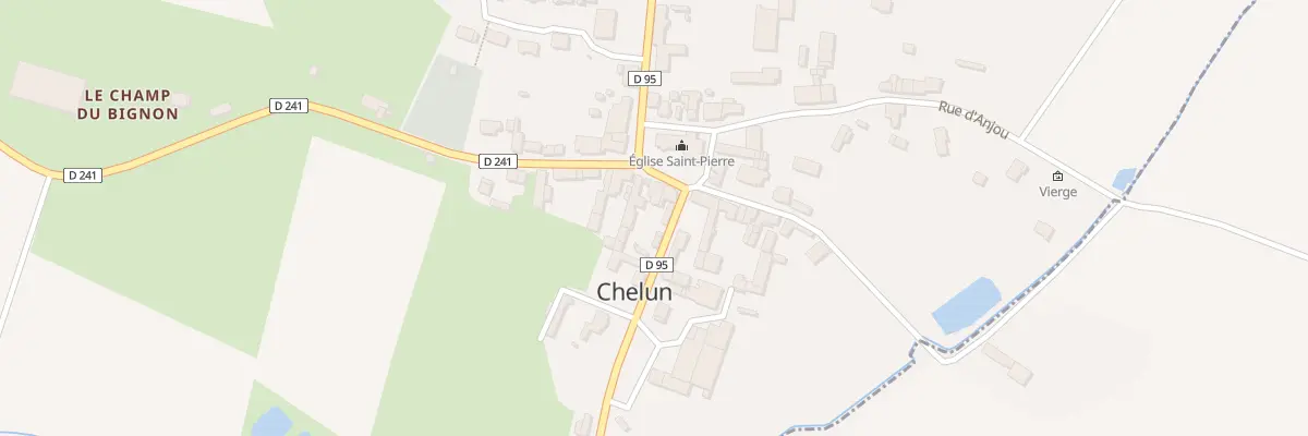 Plan du 15 Contour de l’Eglise à Chelun