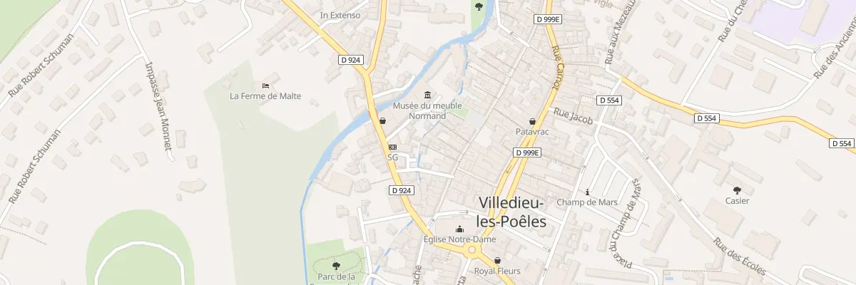 Plan du 15D Rue du Doc Havard - Villedieu à Villedieu-les-Poêles-Rouffigny