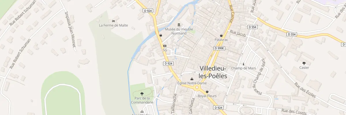 Plan du 2 Rue Planche Blondel - Villedie à Villedieu-les-Poêles-Rouffigny