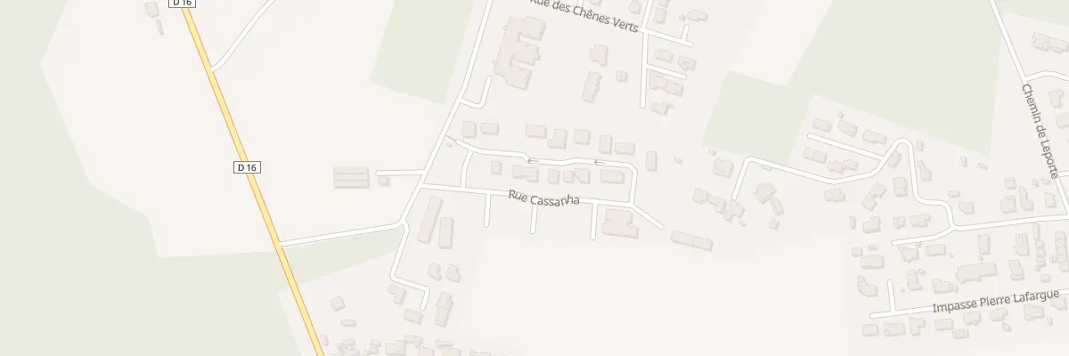 Plan du 13 Rue Cassanha à Magescq