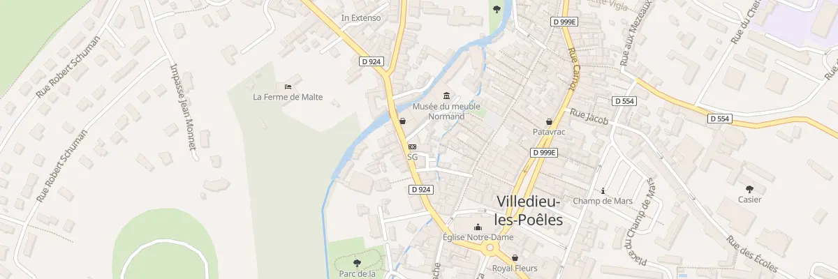 Plan du 22 Rue du Pont Chignon Villedieu à Villedieu-les-Poêles-Rouffigny
