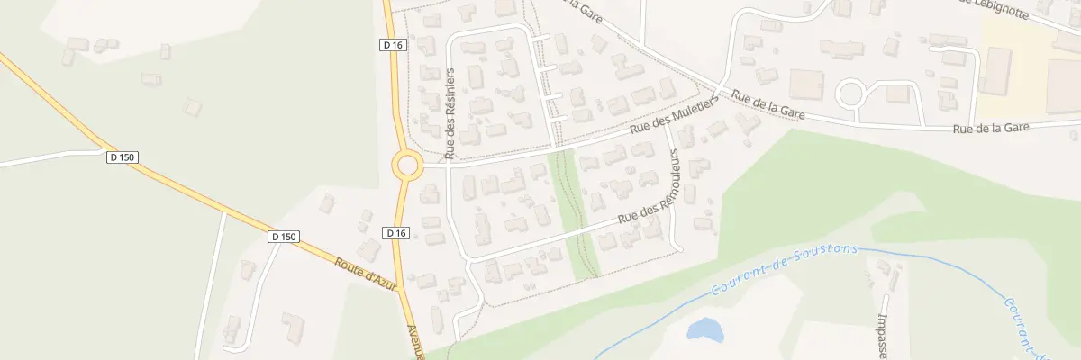 Plan du 6 Rue des Muletiers à Magescq