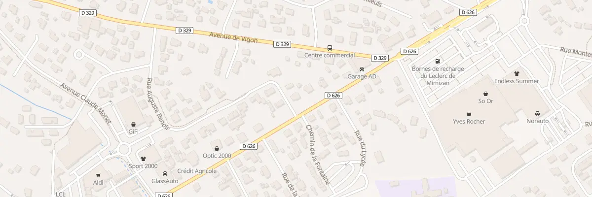 Plan du 31 Av de Bordeaux à Mimizan