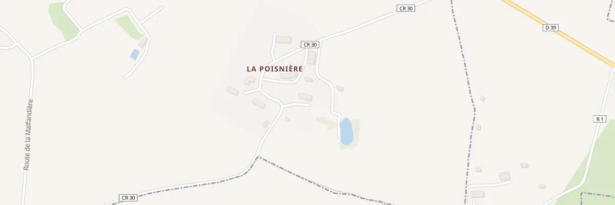Plan du 3 La Poisniere à La Chaise-Baudouin