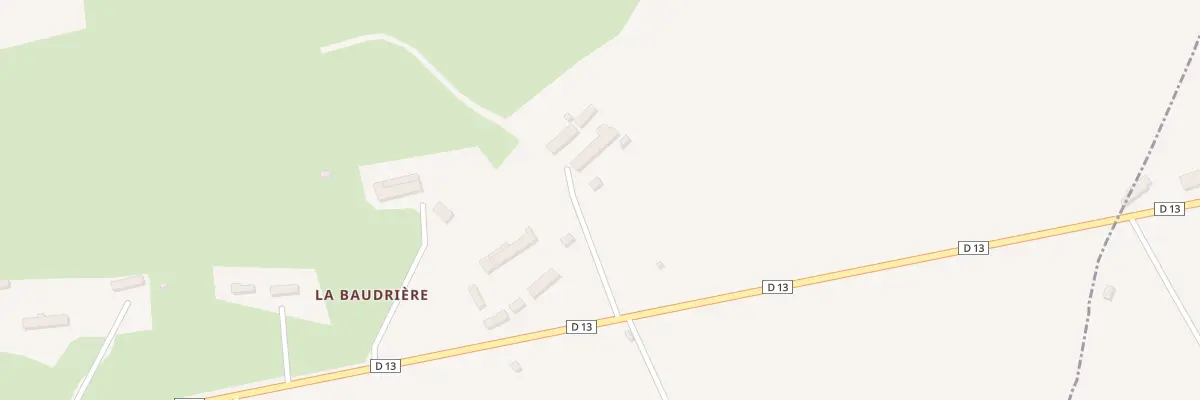 Plan du 43 Rte de la Baudrière à Hambye