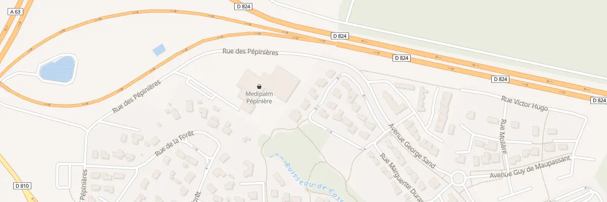 Plan du 8 Rue Simone de Beauvoir à Saint-Geours-de-Maremne