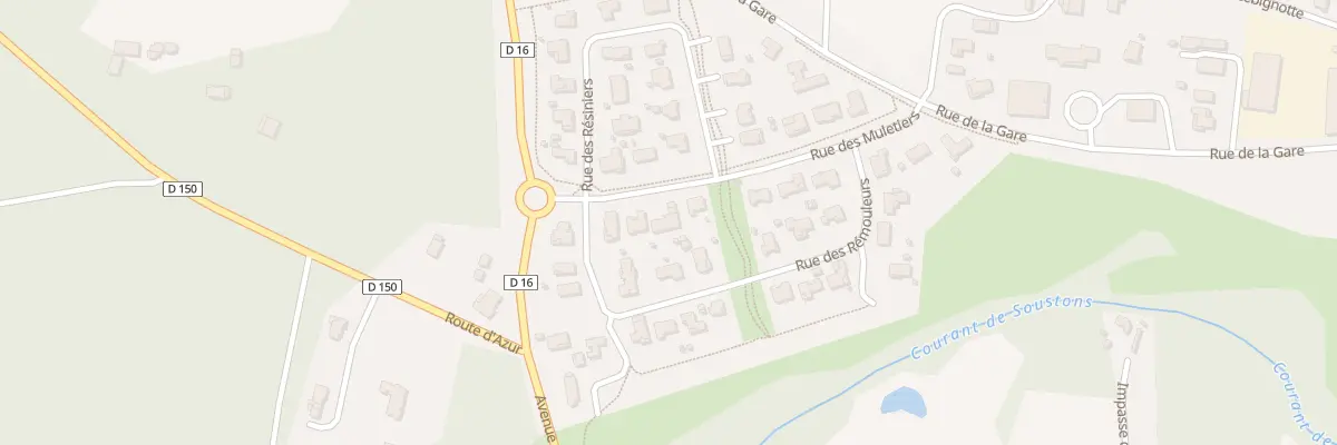 Plan du 4 Rue des Muletiers à Magescq
