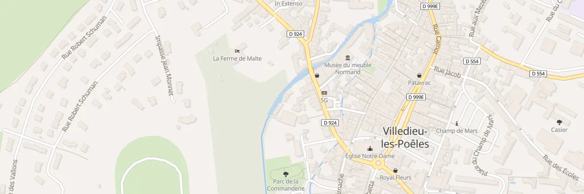 Plan du 23C Rue du Pont Chignon Villedieu à Villedieu-les-Poêles-Rouffigny