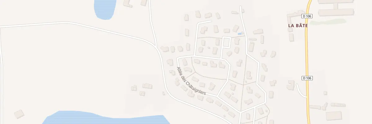 Plan du 8 Allée des Châtaigniers à Moutiers