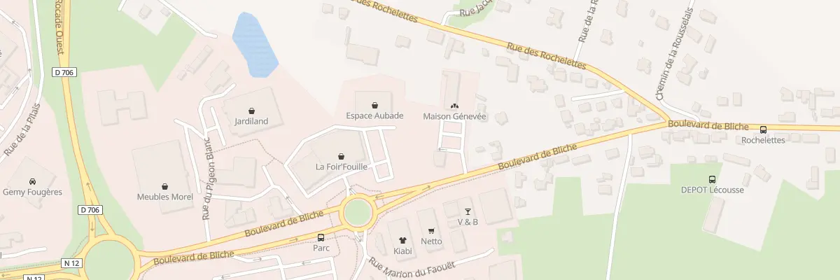 Plan du 82 Bd de Bliche à Lécousse