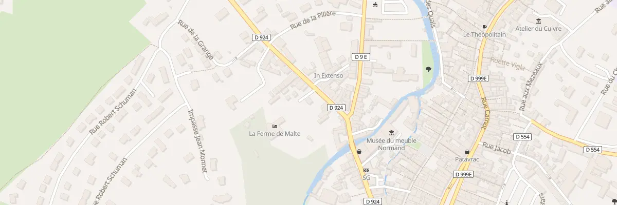 Plan du 13 Rue Jules Tetrel - Villedieu à Villedieu-les-Poêles-Rouffigny