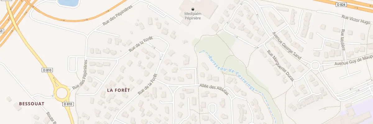 Plan du 6 All des Cerisiers à Saint-Geours-de-Maremne