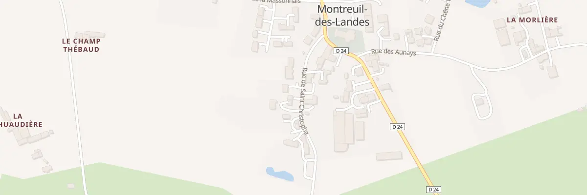 Plan du 5010 Rue de Saint Christophe à Montreuil-des-Landes