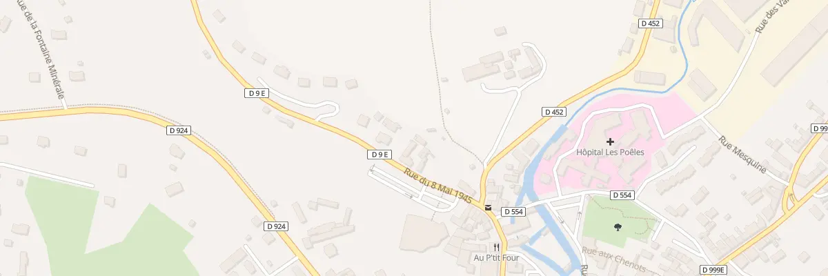 Plan du 8 Rue du 08 Mai 1945 - Villedieu à Villedieu-les-Poêles-Rouffigny