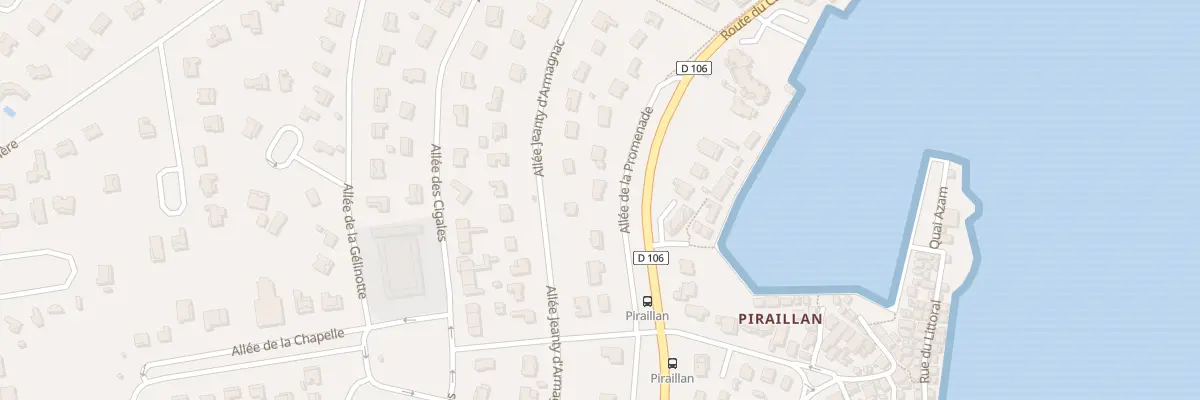 Plan du 38 All de la Promenade Piraillan à Lège-Cap-Ferret
