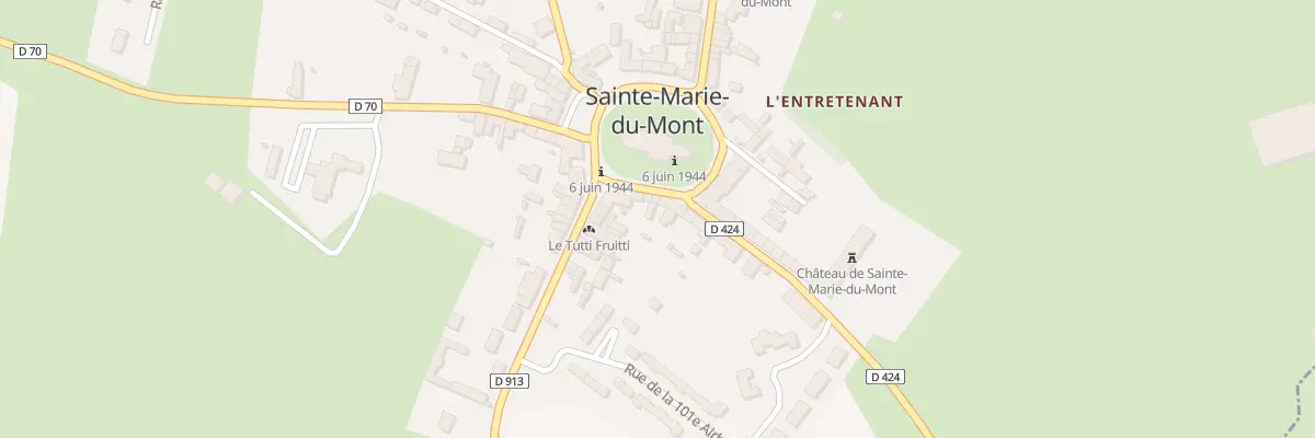 Plan du 28 Pl de l’Eglise à Sainte-Marie-du-Mont