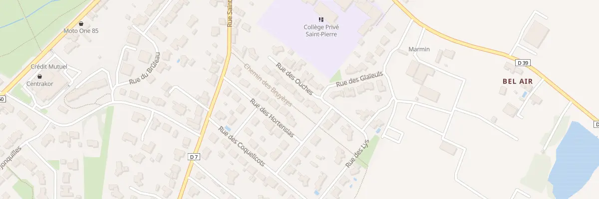 Plan du 5 Rue des ouches à Essarts-en-Bocage
