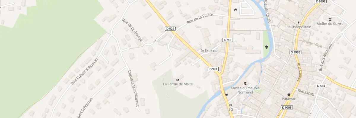 Plan du 33 Rue Jules Tetrel - Villedieu à Villedieu-les-Poêles-Rouffigny