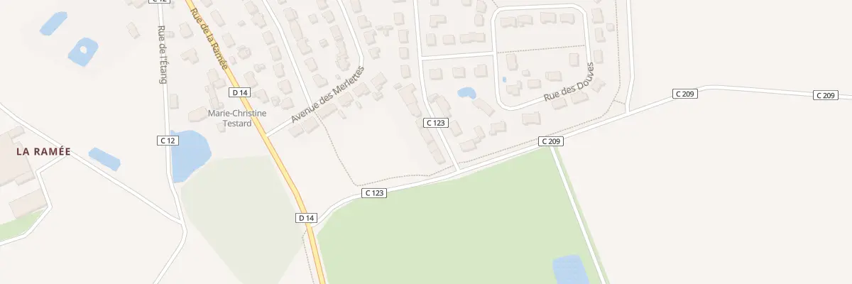 Plan du 636 Rue de la Bellangeraie à Mésanger