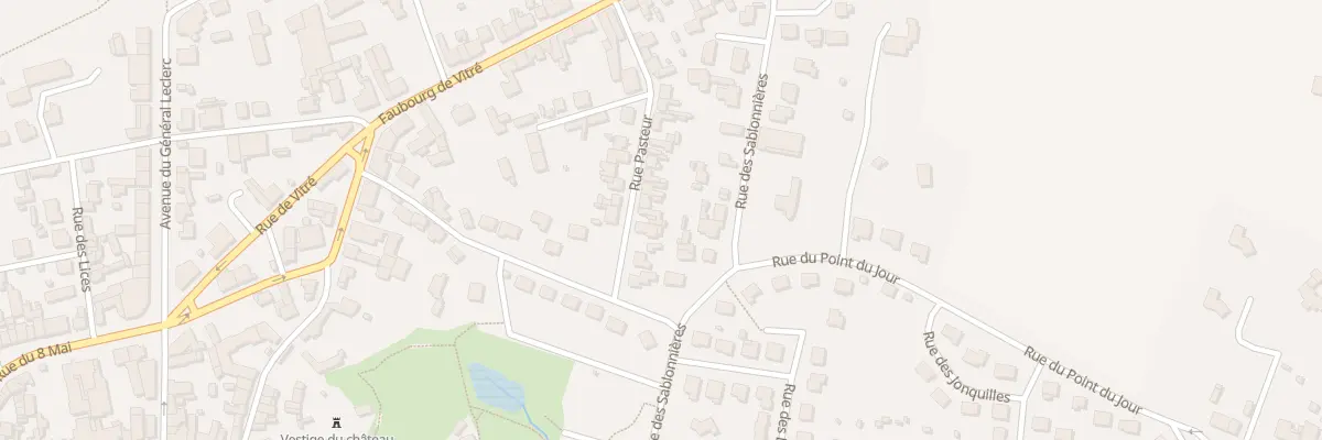 Plan du 17 Rue Pasteur à La Guerche-de-Bretagne