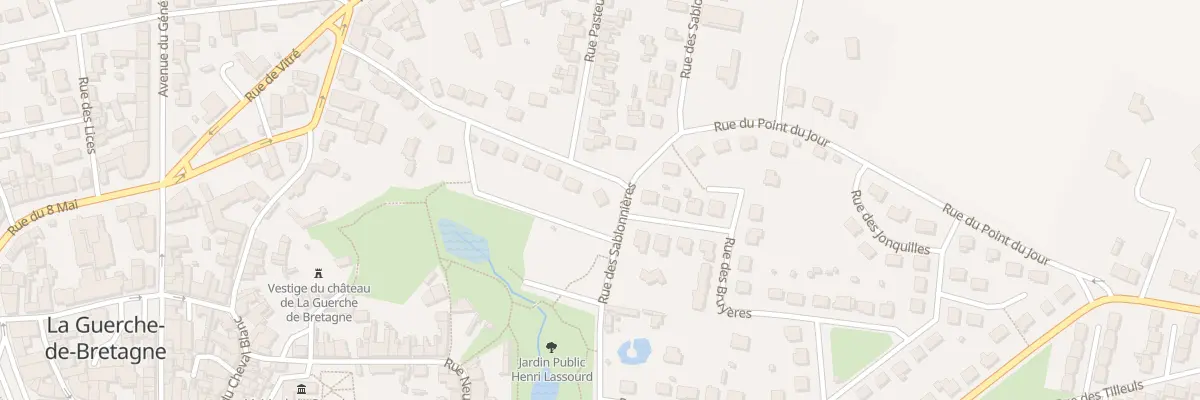 Plan du 9011 Rue Clémenceau à La Guerche-de-Bretagne