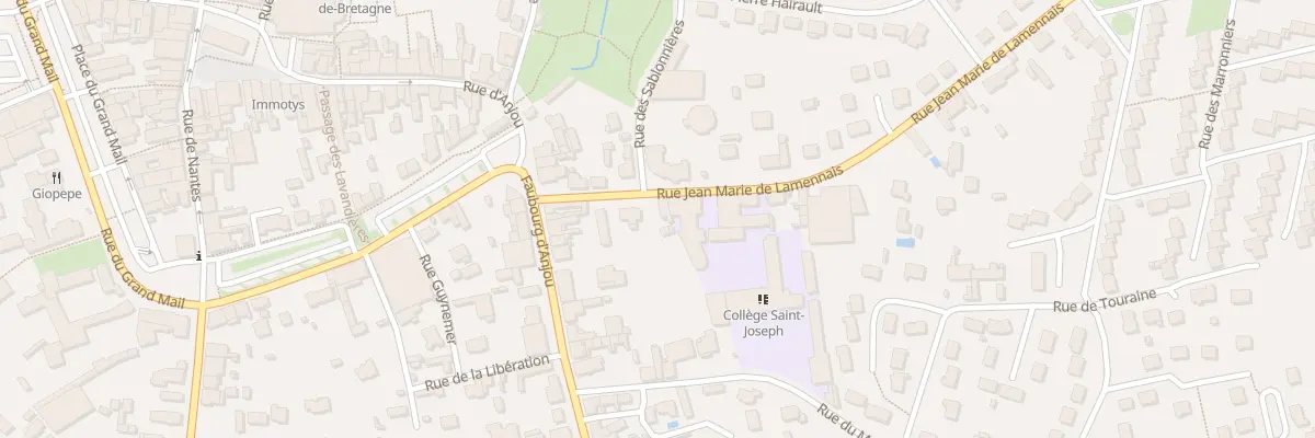 Plan du 4 Rue Jean Marie de Lamennais à La Guerche-de-Bretagne