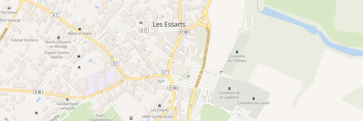 Plan du 21 Rue du général de gaulle à Essarts-en-Bocage