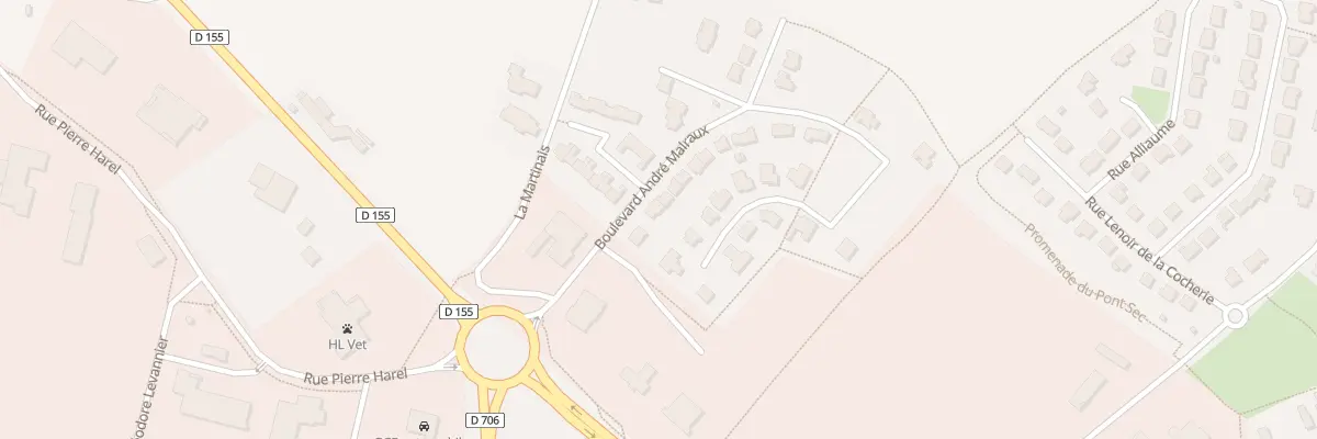 Plan du 8 Bd André Malraux à Lécousse