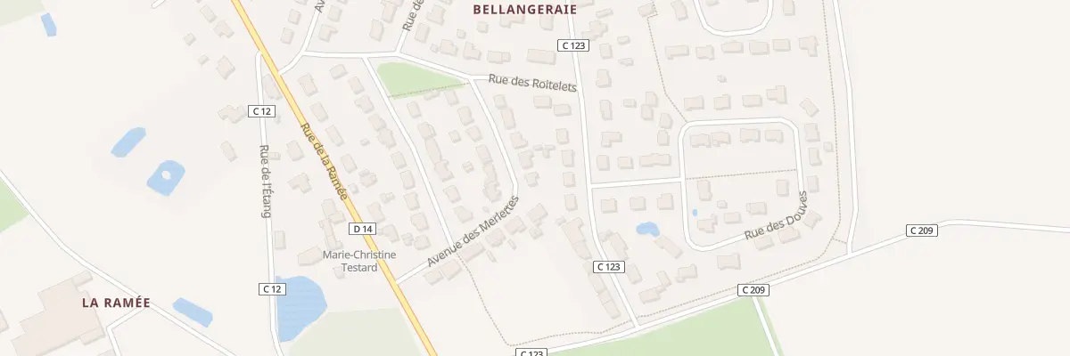 Plan du 255 Rue des Merlettes à Mésanger