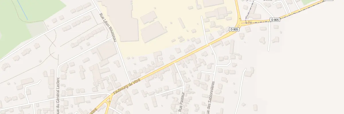 Plan du 25B Faubourg de Vitré à La Guerche-de-Bretagne