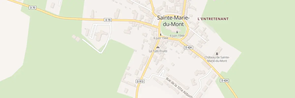 Plan du 12 Rue 101eme Airborn à Sainte-Marie-du-Mont