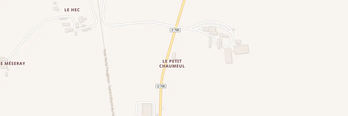 Plan du 2 Le Bas Chaumeul au Châtellier