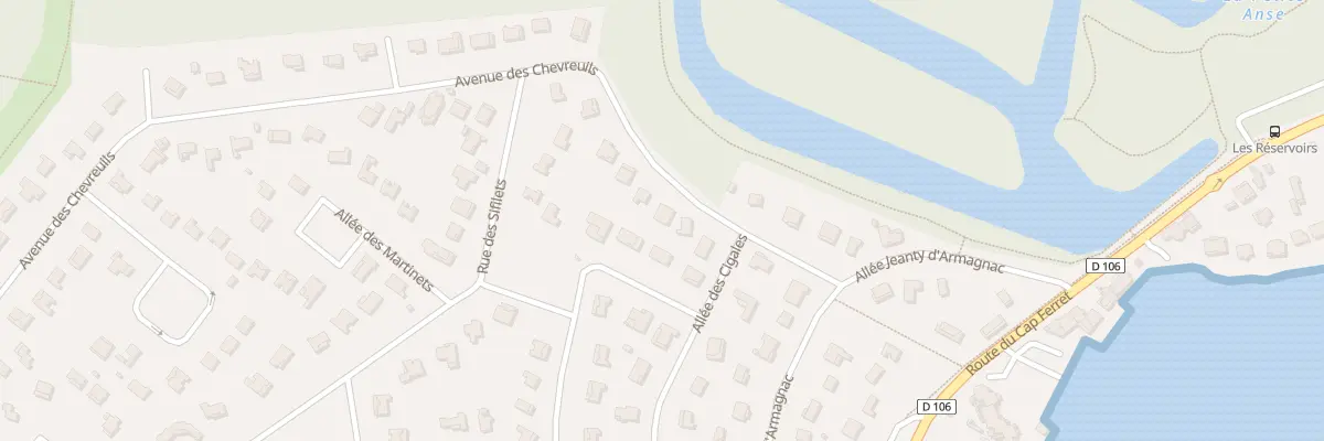 Plan du 9 Rue des Chevreuils Piraillan à Lège-Cap-Ferret