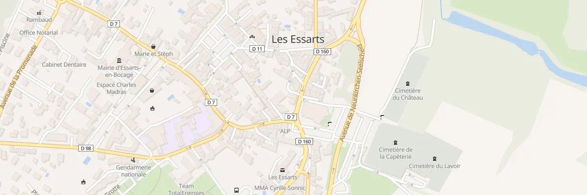 Plan du 12 Rue du général de gaulle à Essarts-en-Bocage
