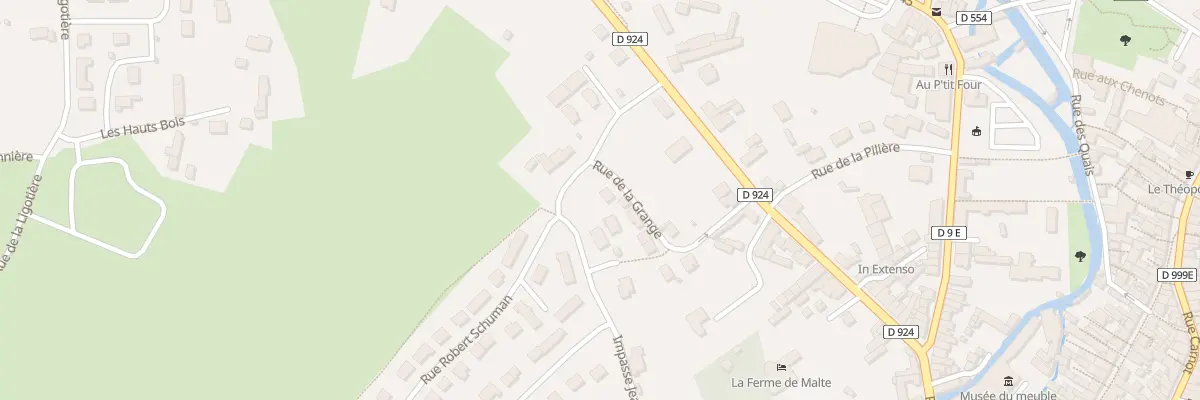 Plan du 11 Rue de la Grange à Villedieu-les-Poêles-Rouffigny