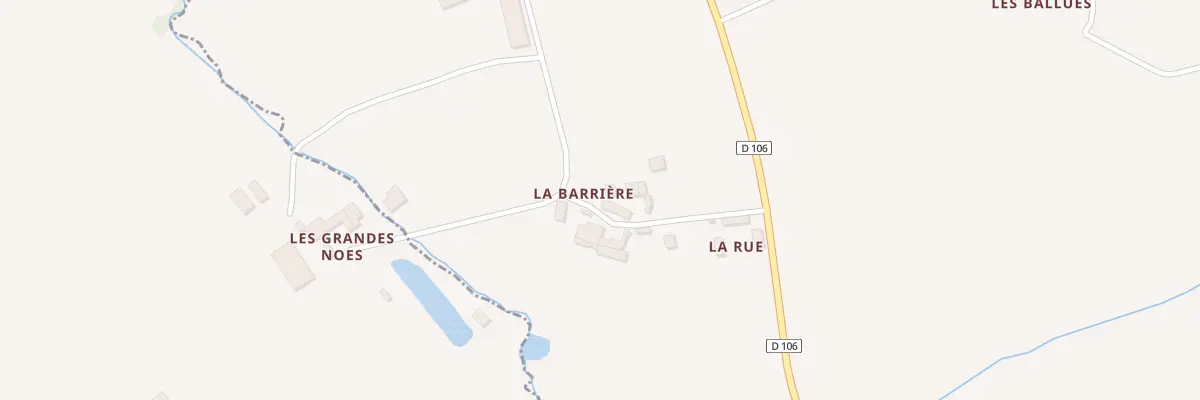 Plan du 1 La Barriere à Moutiers