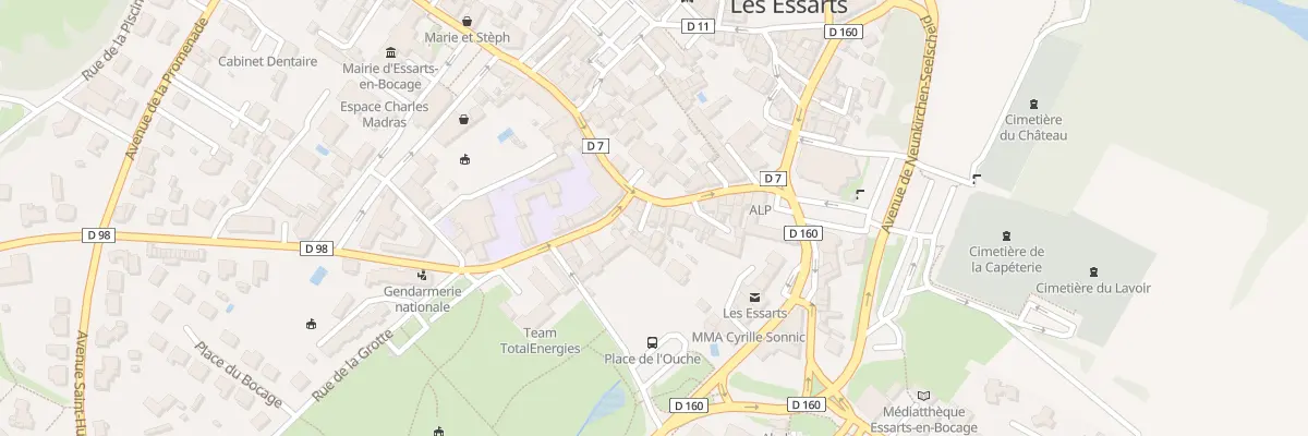 Plan du 25 Rue georges clémenceau à Essarts-en-Bocage