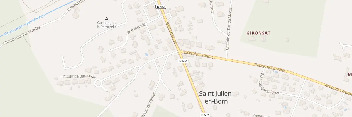 Plan du 13 Rte de Barresquit à Saint-Julien-en-Born