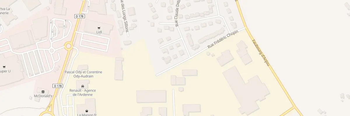 Plan du 9002 Rue Fréderic Chopin à La Guerche-de-Bretagne