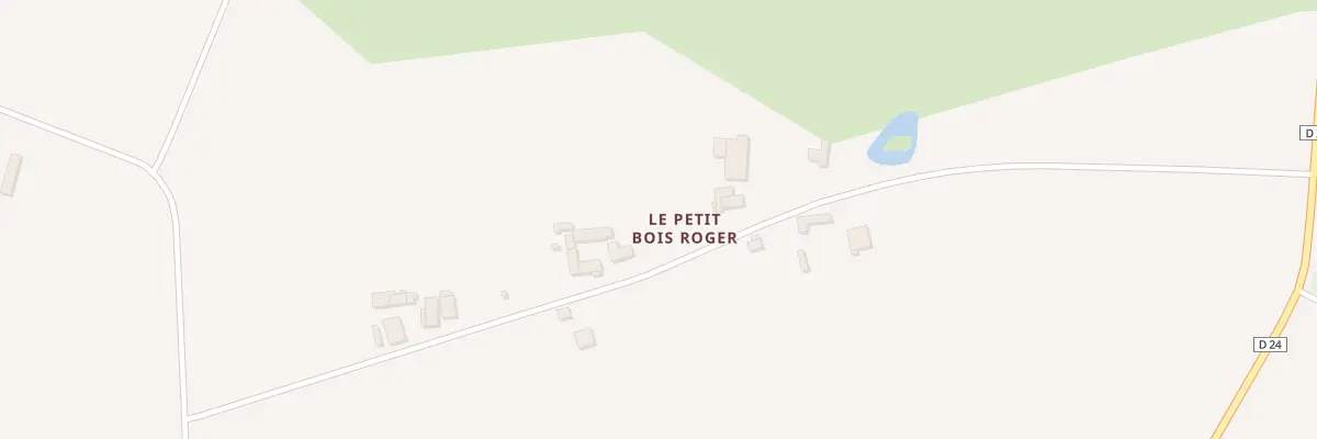 Plan du Petit Bois Roger à Montreuil-des-Landes