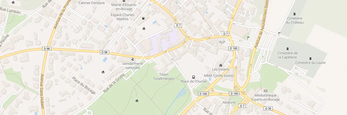 Plan du 3 Rue du calvaire à Essarts-en-Bocage