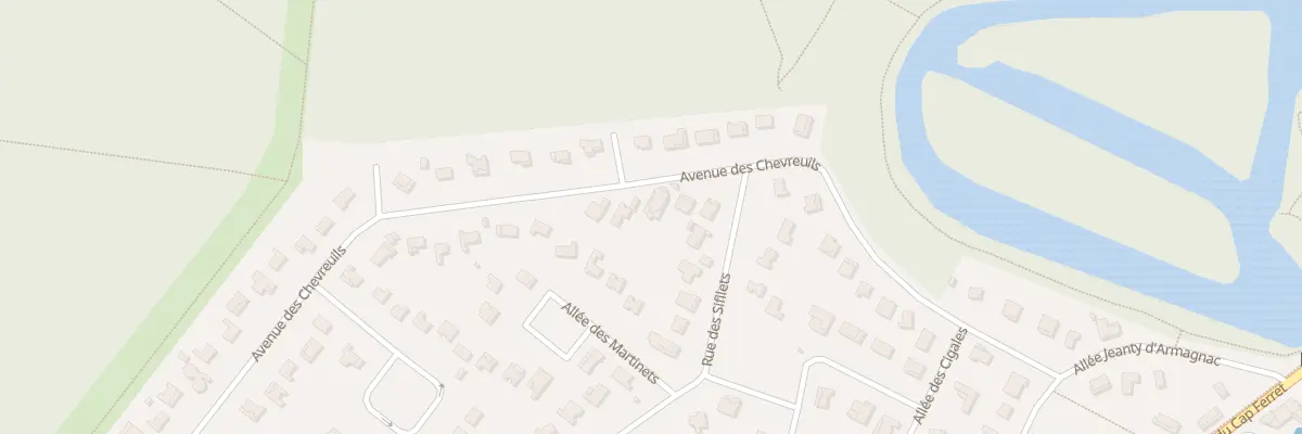 Plan du 25 Rue des Chevreuils Piraillan à Lège-Cap-Ferret