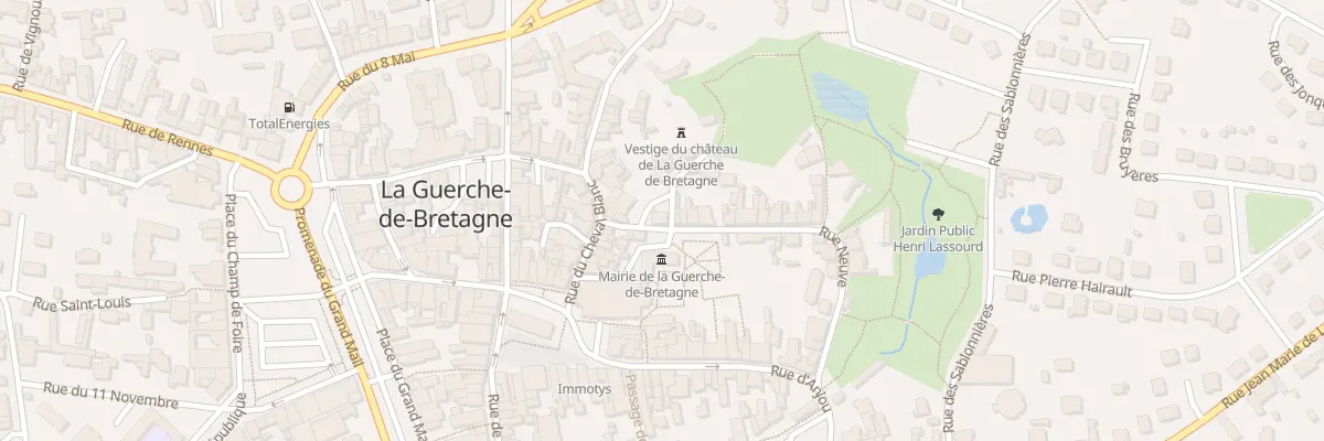 Plan du 13 Rue Neuve à La Guerche-de-Bretagne