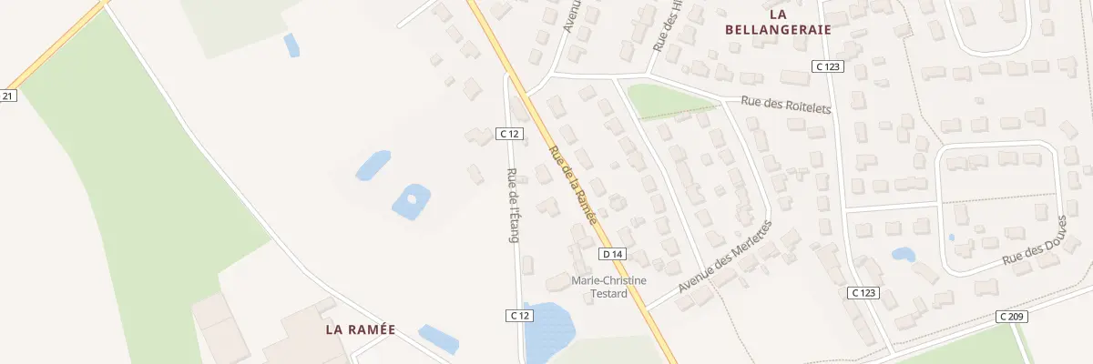 Plan du 310 Rue de la Ramée à Mésanger
