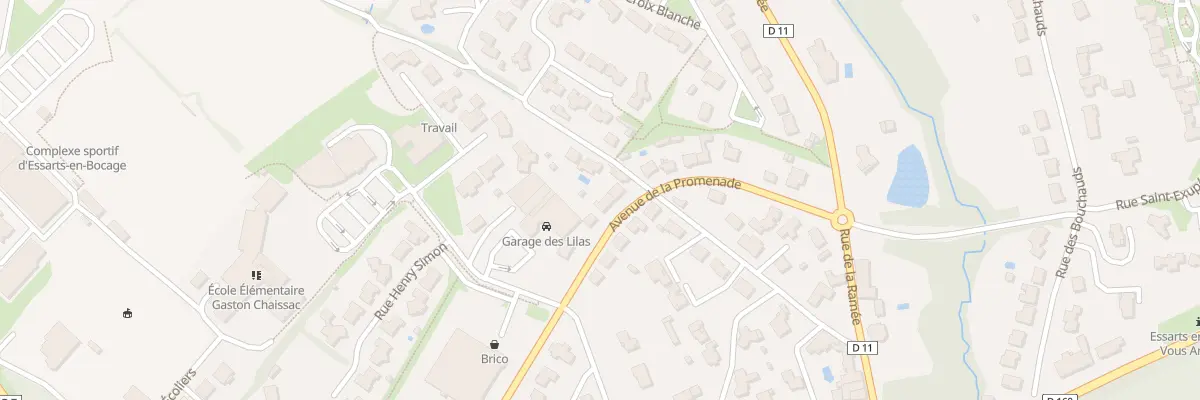Plan du 29 Av de la Promenade à Essarts-en-Bocage