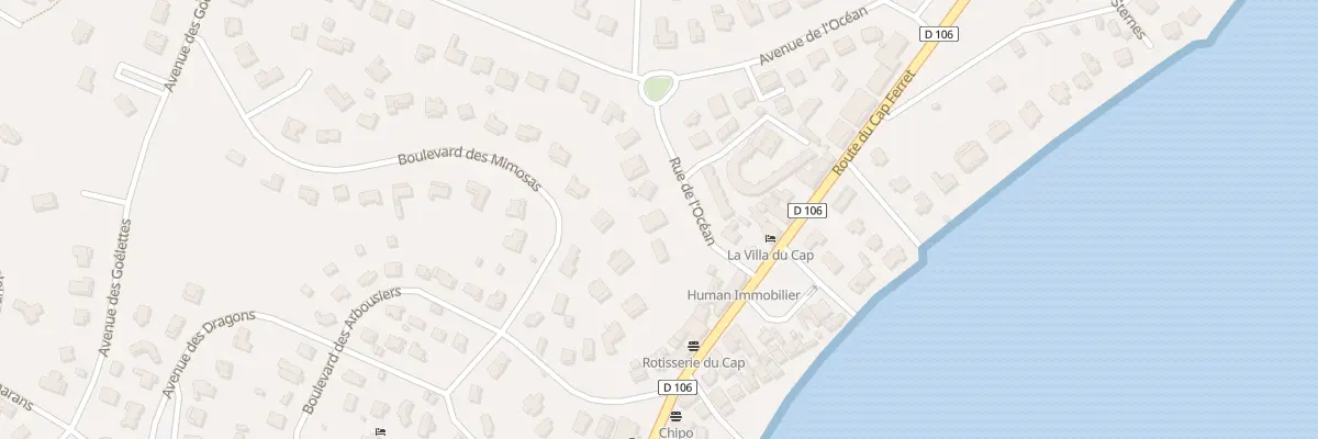 Plan du 8 Rue de l’Océan Piraillan à Lège-Cap-Ferret