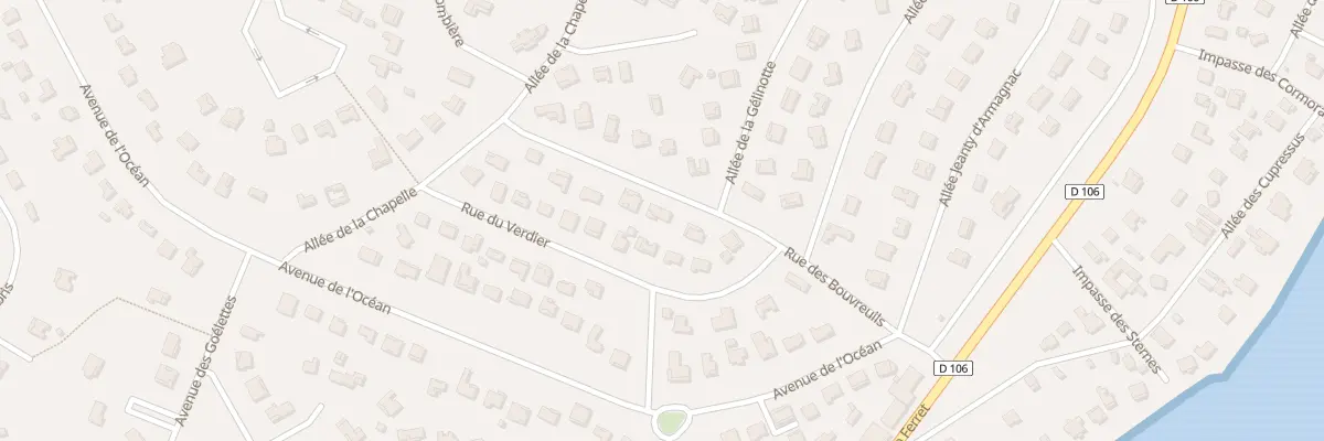 Plan du 8 Rue des Bouvreuils à Lège-Cap-Ferret