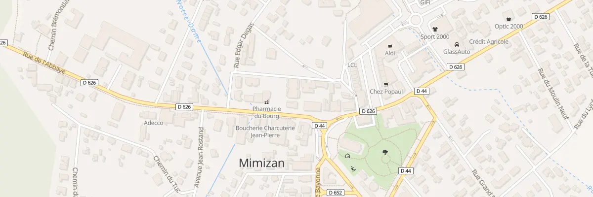 Plan du 6 Rue de l’Abbaye à Mimizan
