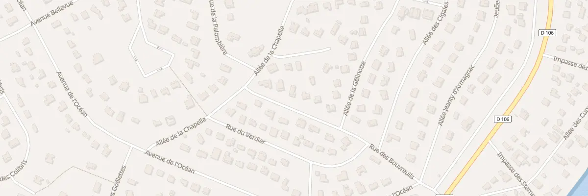 Plan du 13 Rue des Bouvreuils Piraillan à Lège-Cap-Ferret