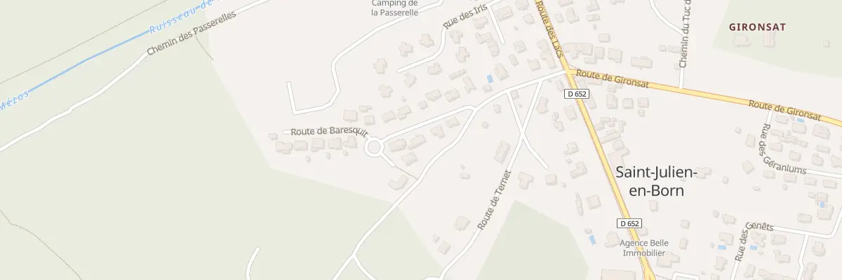 Plan du 203 Rte de Barresquit à Saint-Julien-en-Born